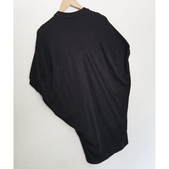COS Black Oversized Batwing Longline Tunic T Shirt XS Stretch Comfort Crewneck - Picture 13 of 14
